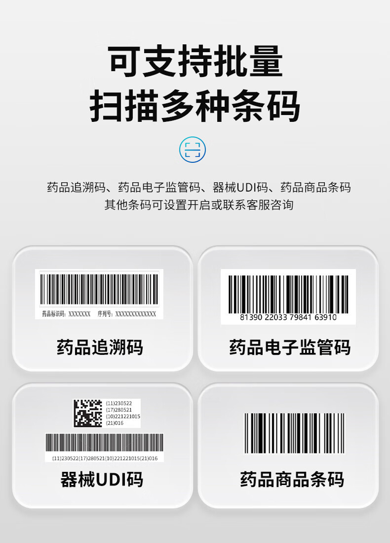 Xlioniote HC550 Pharmaceutical Barcode Scanner: Batch Scan Drugs 5x Faster