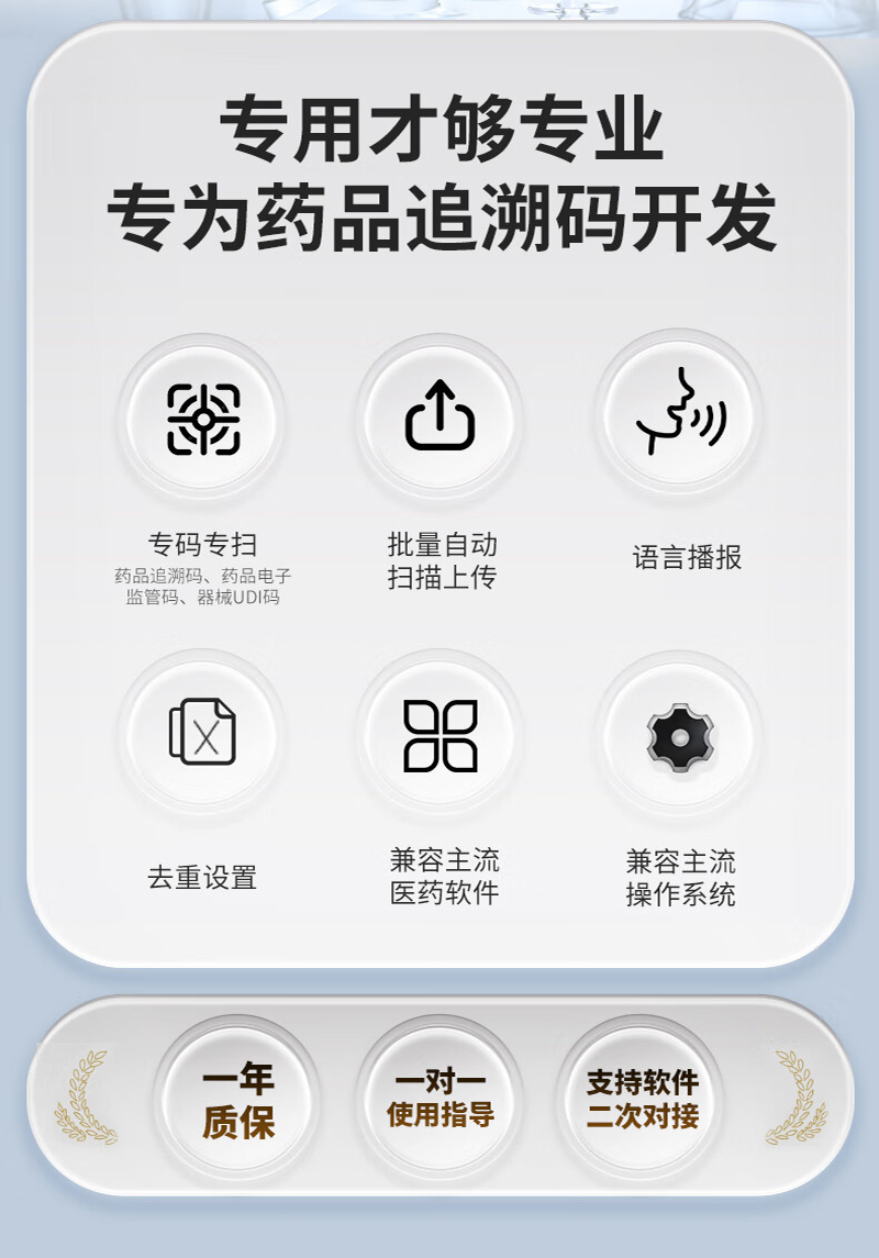 Xlioniote HC550 Pharmaceutical Barcode Scanner: Batch Scan Drugs 5x Faster